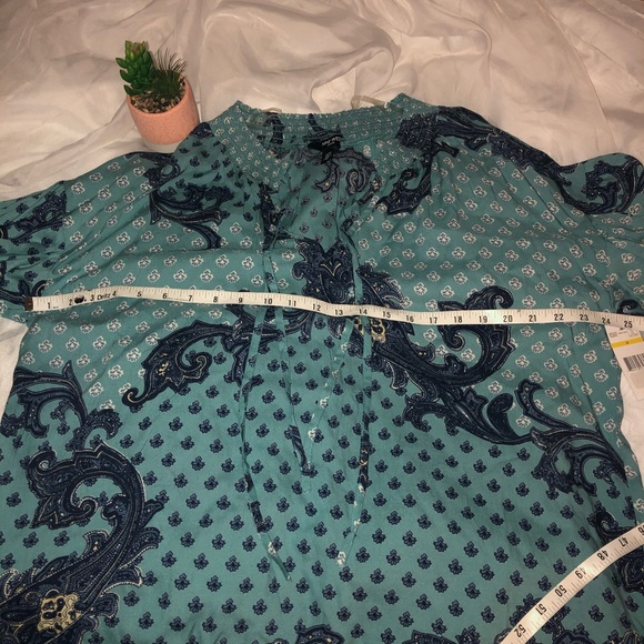 2xHP🎉Nine West 🦋 Paisley Blouse - Picture 13 of 15